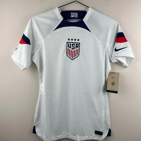 USMNT 2022/23 Stadium Home Nike Dri-FIT Soccer Jersey Women’s Size S NWT DN0778 - Picture 1 of 9